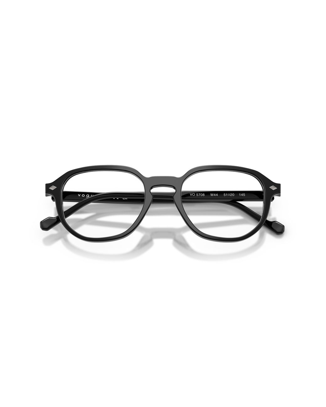 Vogue Eyewear Black Vo5708 W44 Optical Frames Acetate Transparent Geometric Normal for men