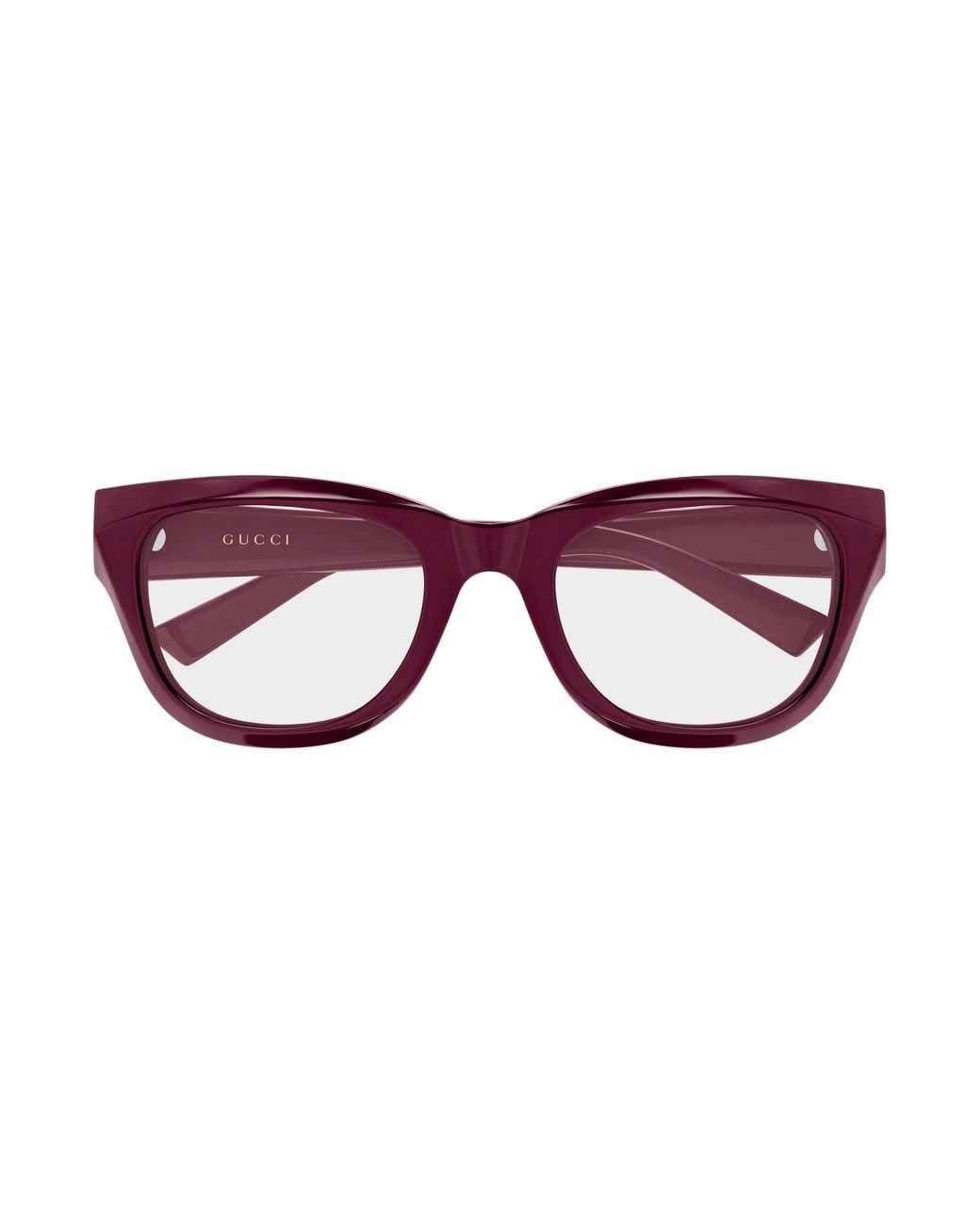 Gucci Black Gg2202O 004 Optical Frames Acetate Transparent Geometric