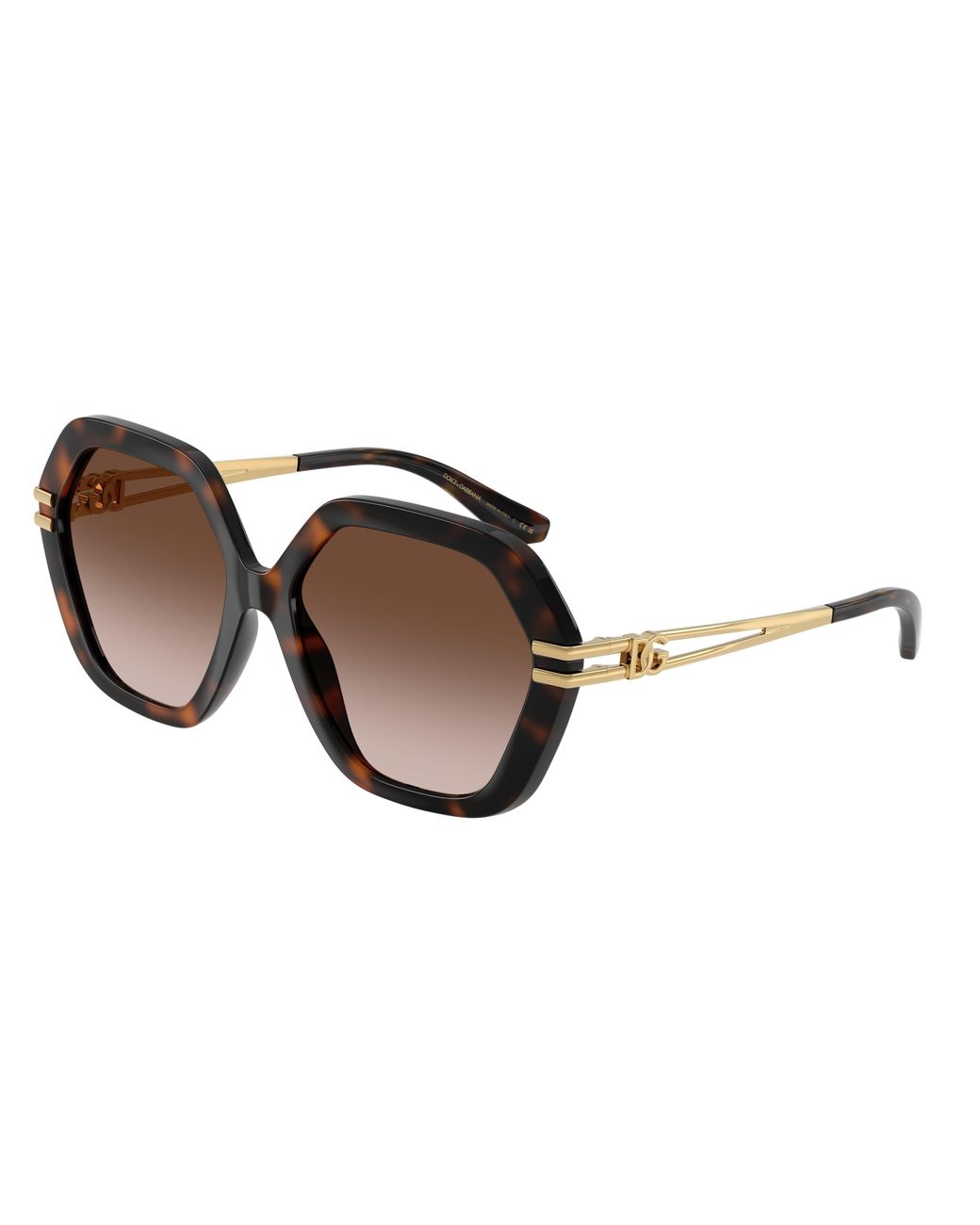 Dolce & Gabbana Black Dg6210 502/13 Sunglasses Injected Geometric Normal Nuanced