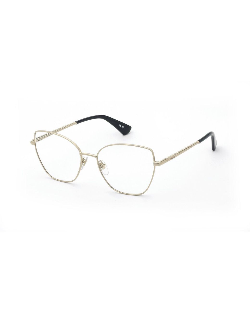 Nina Ricci Black Vnr454 300 Optical Frames Metal Geometric