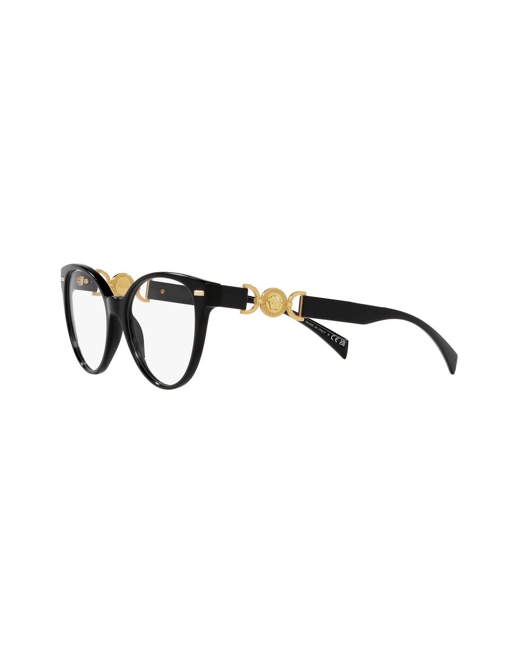 Versace Black Ve3334 Gb1 Optical Frames Acetate Cat Eye Normal