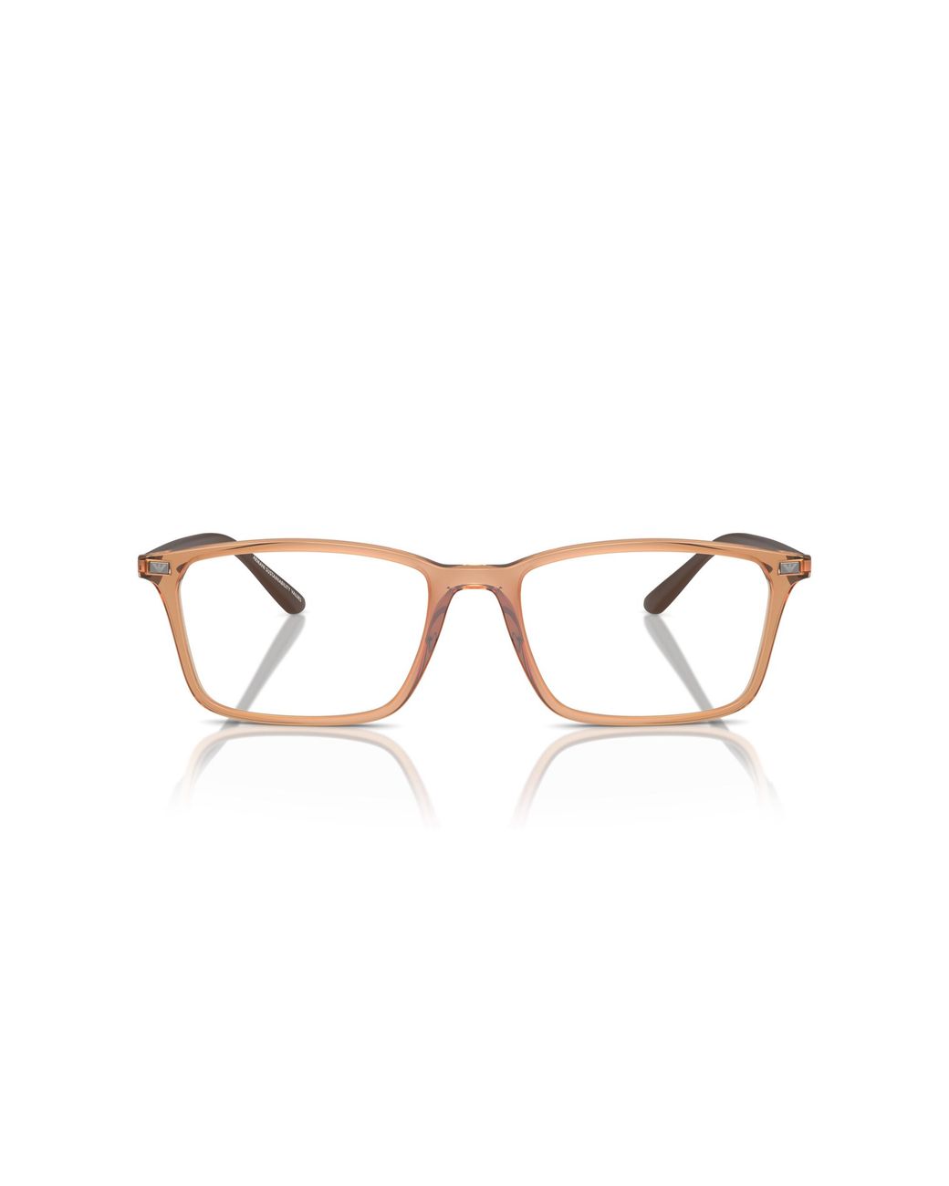 Emporio Armani Black Ea3237 6110 Optical Frames Injected Transparent Squared Normal for men