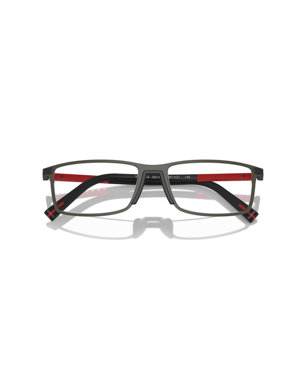 Paradas Linea Rosa Prada Linea Rossa Ps 53Qv 06P1O1 Optical Frames Metal Squared Normal in ...