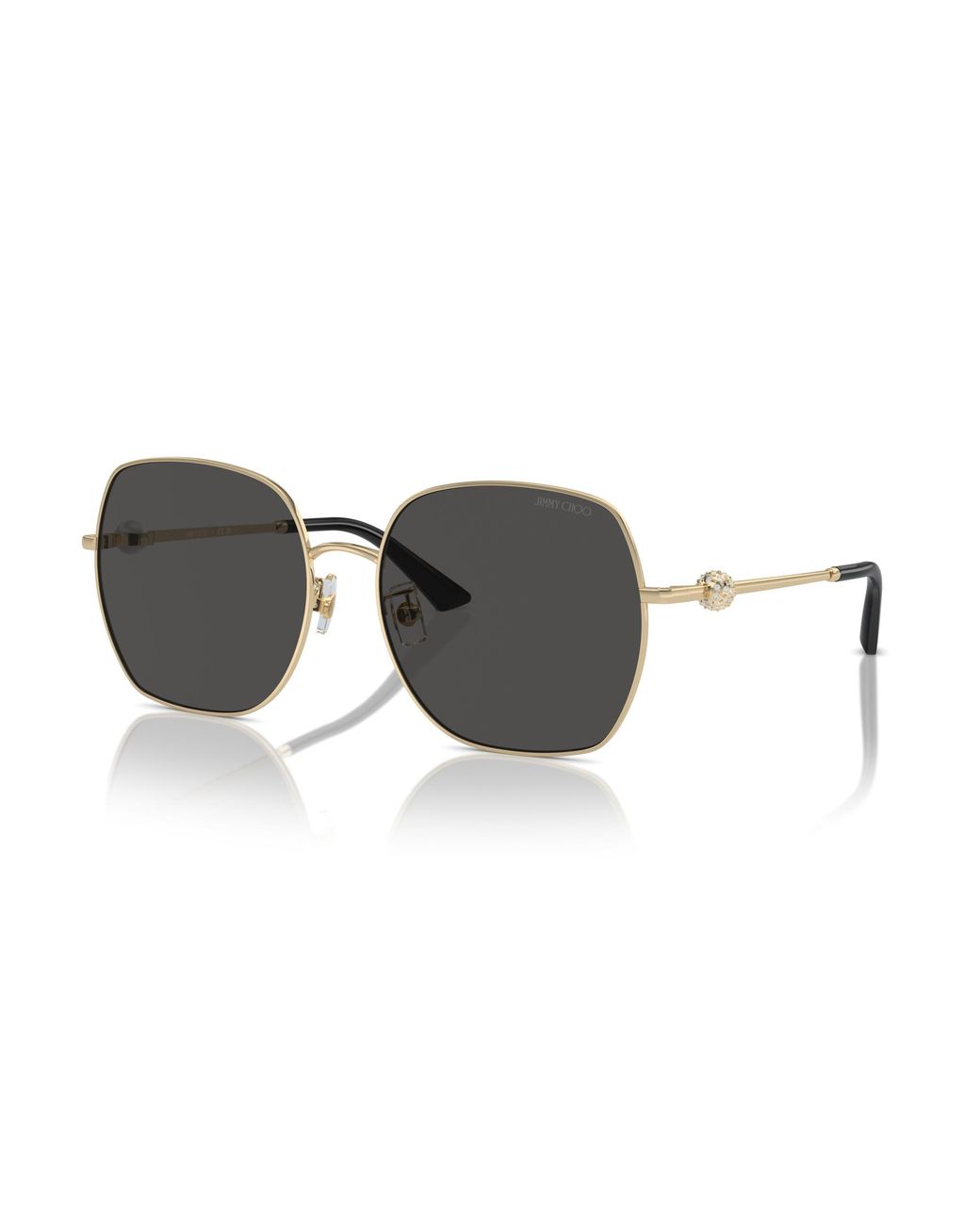 Jimmy Choo Black Jc4008Hd 300687 Sunglasses Metal Squared Normal