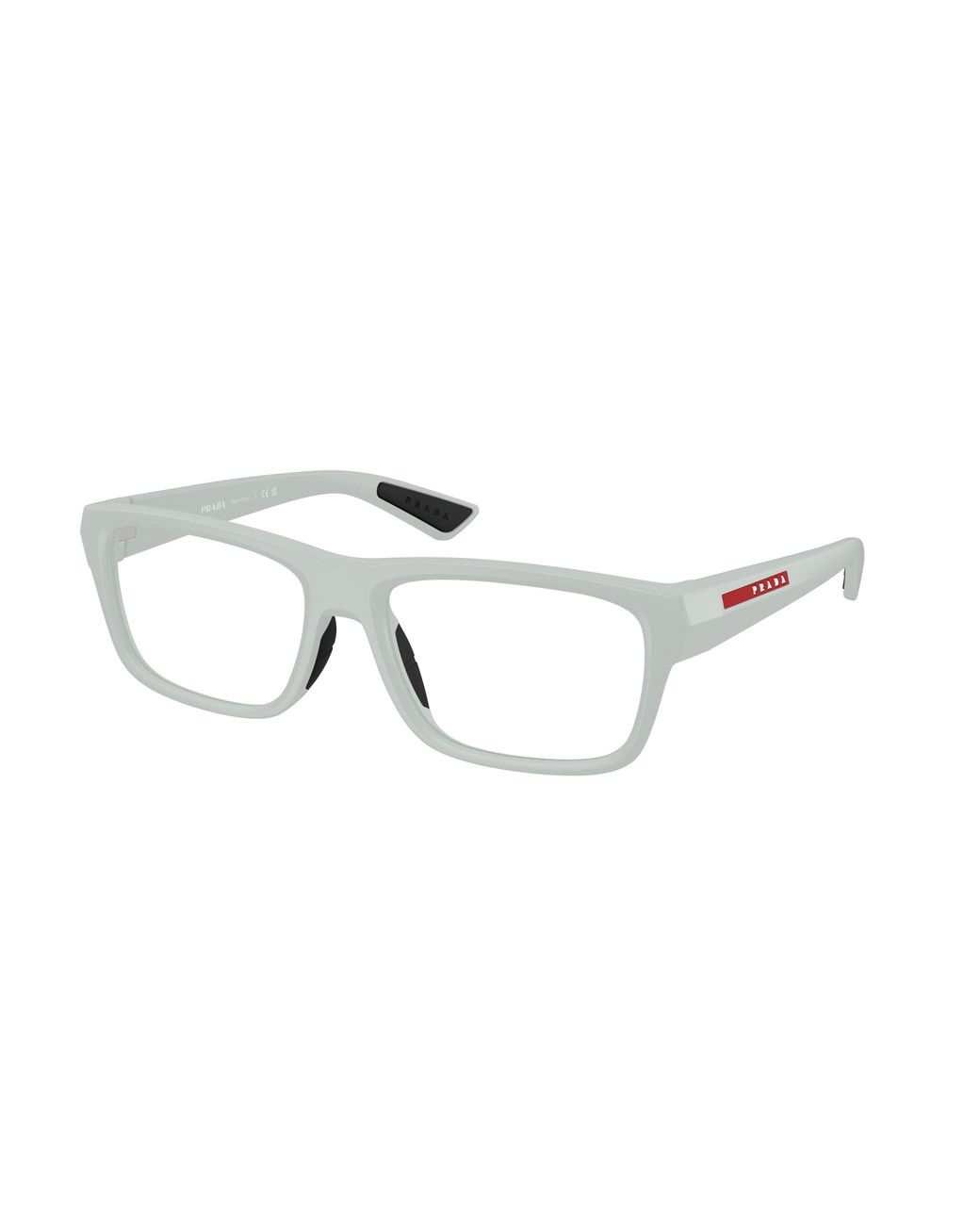 Prada Linea Rossa Black Ps 02Tv 25H1O1 Optical Frames Injected Transparent Pillow Normal for men