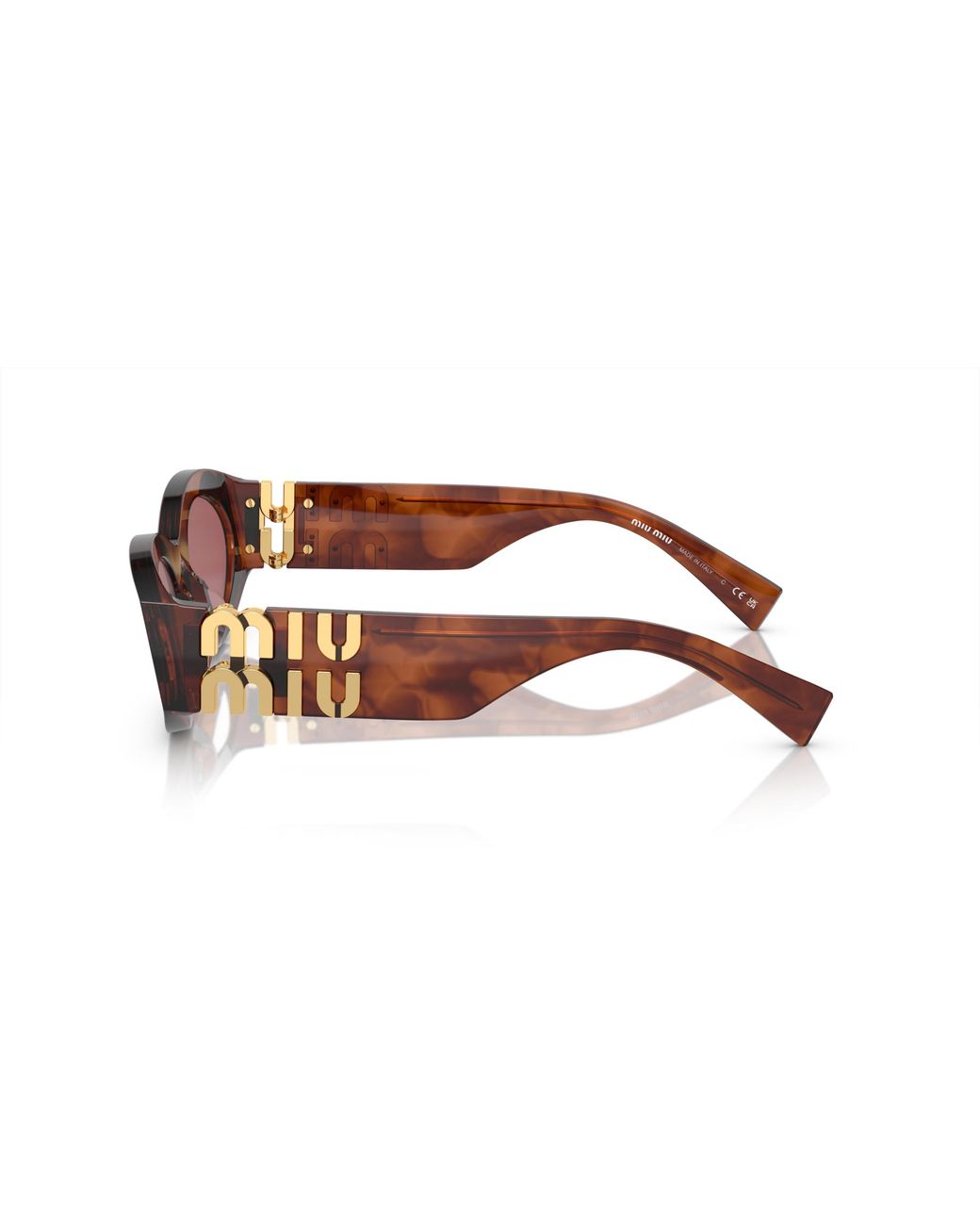 Miu Miu Brown Mu 11Ws 11Q08S Sunglasses Acetate Round Normal