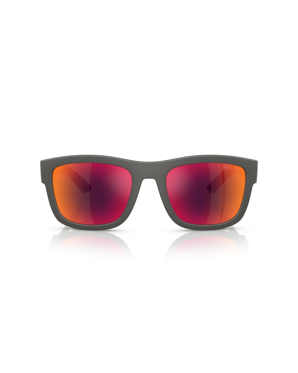 Prada Linea Rossa Black Ps 01Zs 16X02U Sunglasses Nylon Pillow Mirror for men
