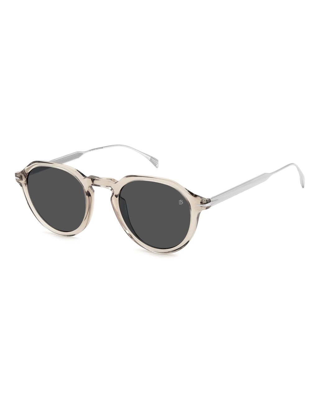 David Beckham Black Db 1098/S 79U/Ir Sunglasses Titanium Round for men