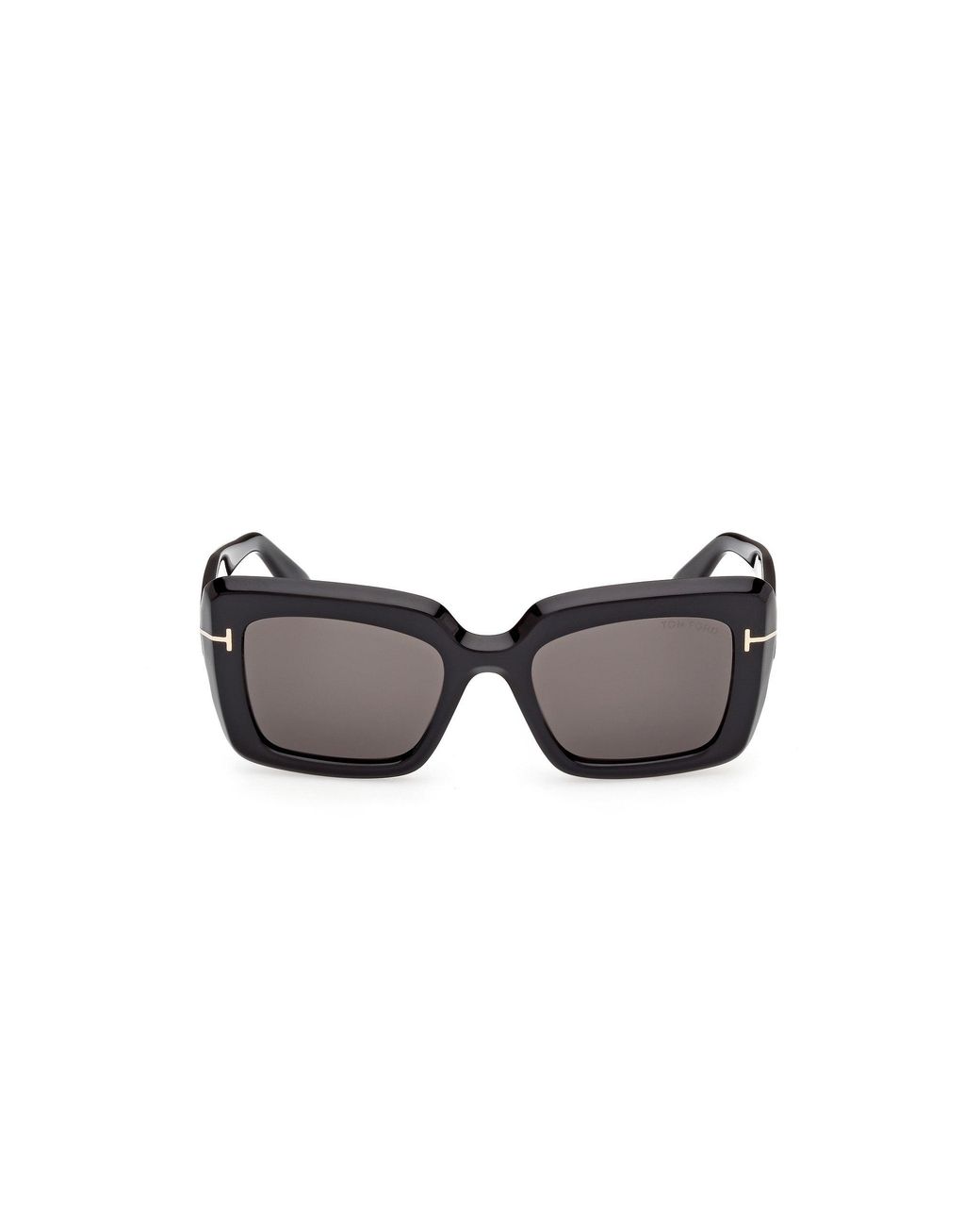 Tom Ford Black Ft1318 Leila-02 01A Sunglasses Acetate Smoke Squared Normal