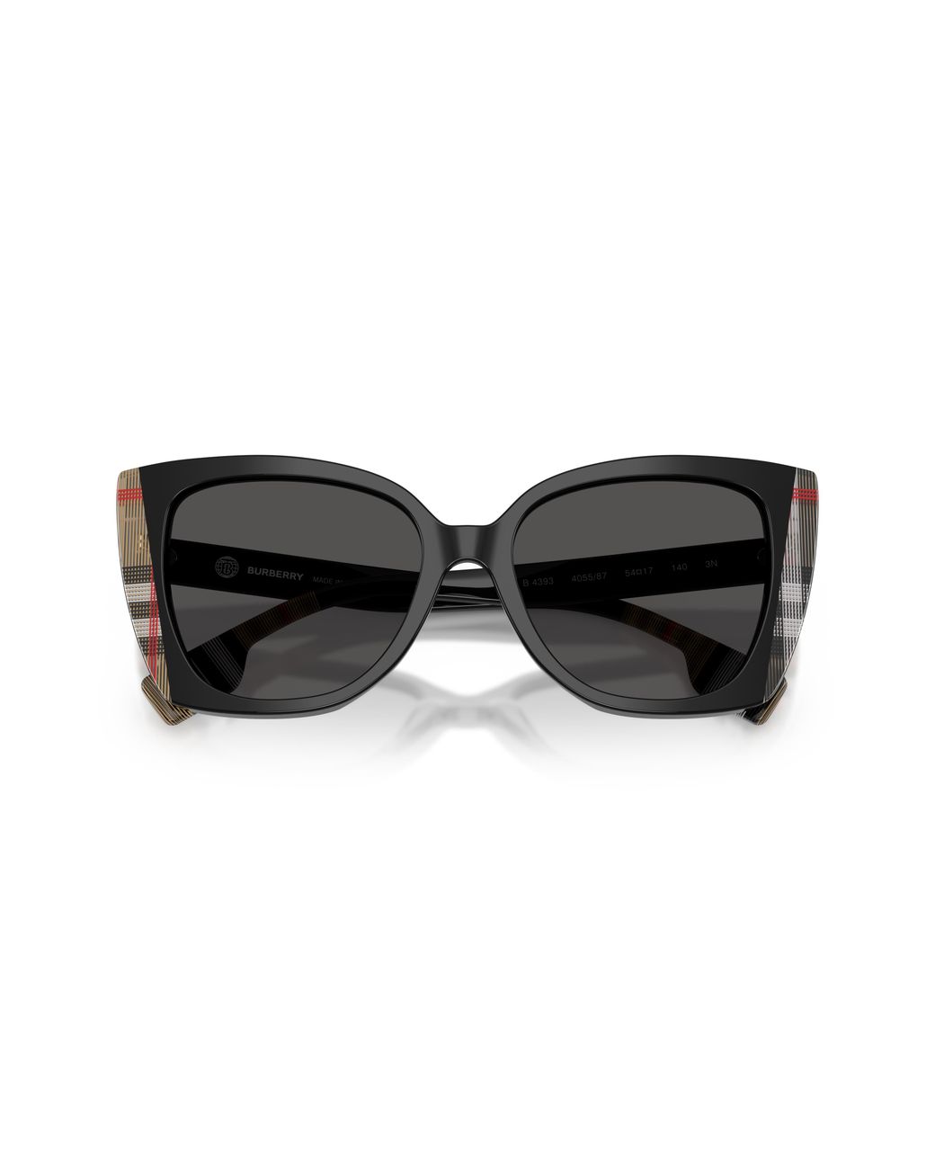 Burberry Black Be4393 Meryl 405587 Sunglasses Acetate Cat Eye Normal