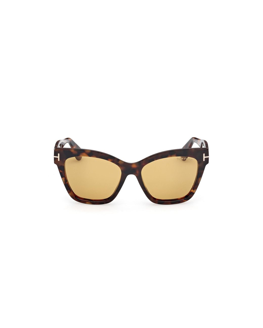 Tom Ford Black Ft1217 Elvira 52E Sunglasses Acetate Marrone Butterfly Normal