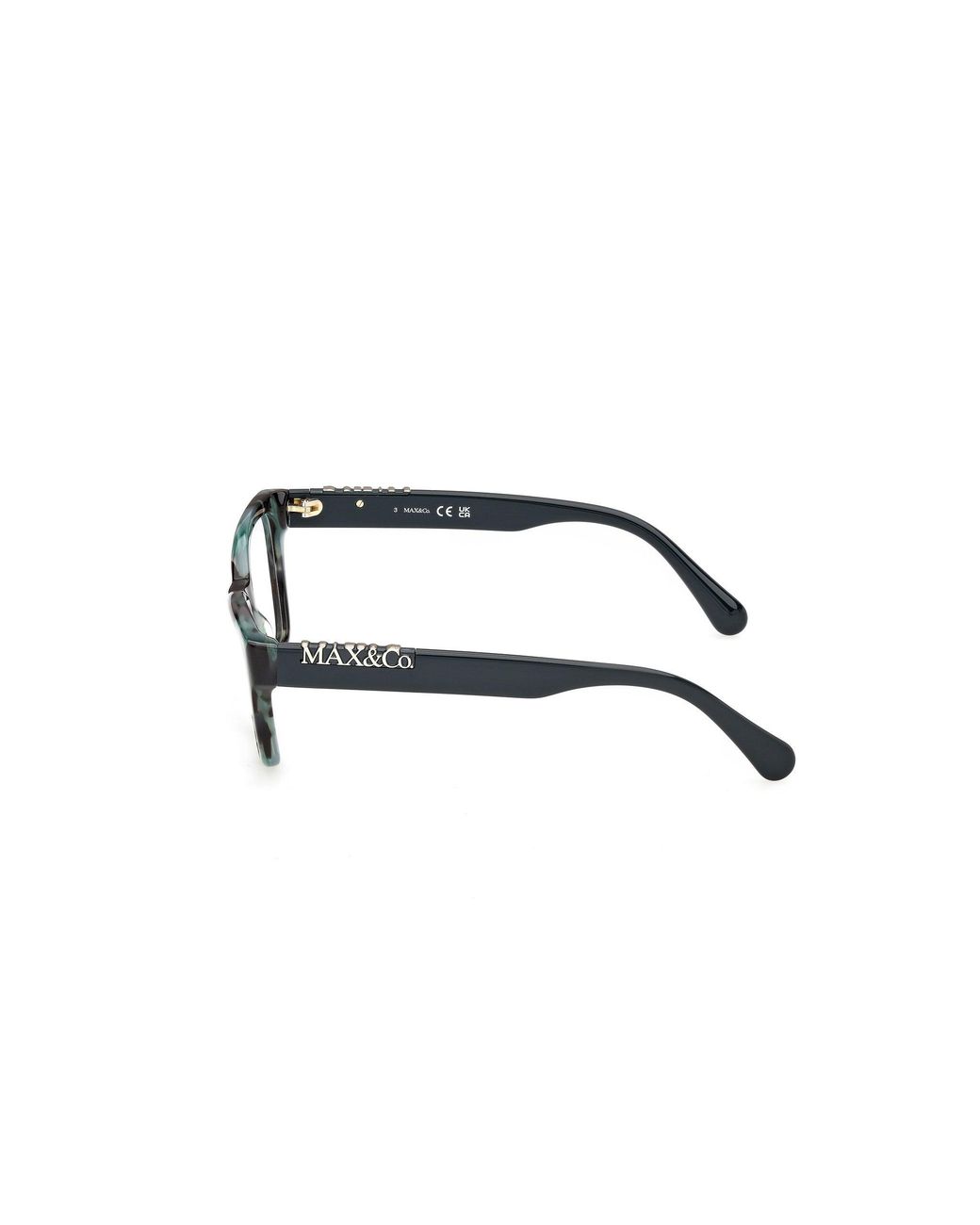 MAX&Co. Black Mo5232 55 Optical Frames Acetate Squared Normal
