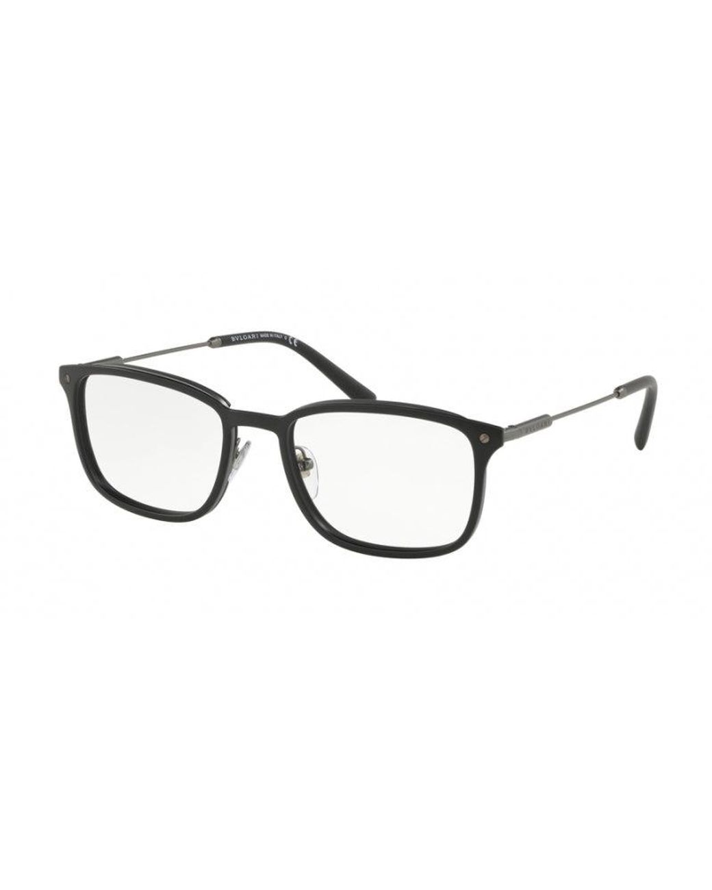 BVLGARI Black Bv1101 195 Optical Frames Outlet Metal Squared for men