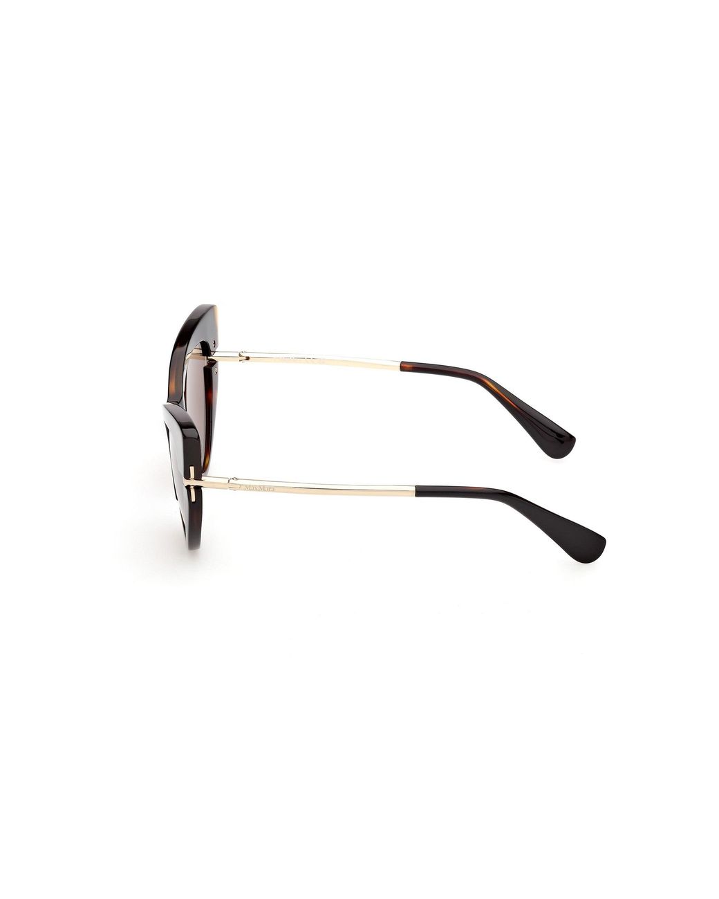 Max Mara Black Mm0187 56E Sunglasses Acetate Cat Eye Normal