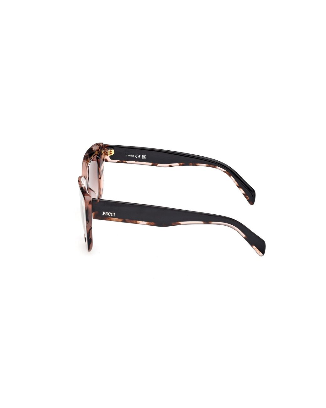 Emilio Pucci Black Ep0202 55F Sunglasses Acetate Squared Normal
