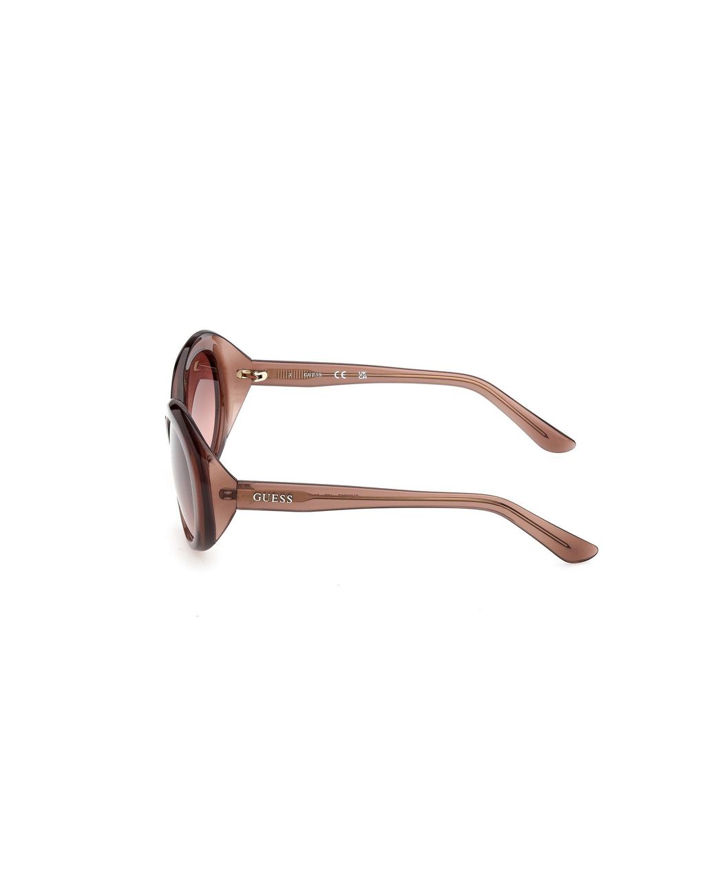 Guess Black Gu00287 48F Sunglasses Injected Round Normal