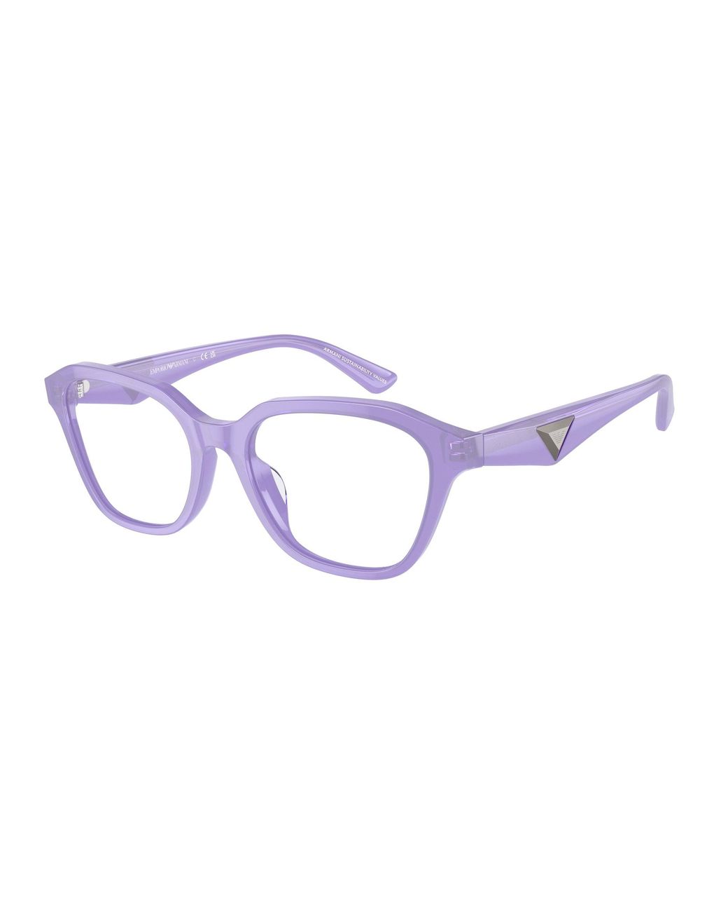Emporio Armani Black Ea3235U 6117 Optical Frames Acetate Transparent Geometric Normal