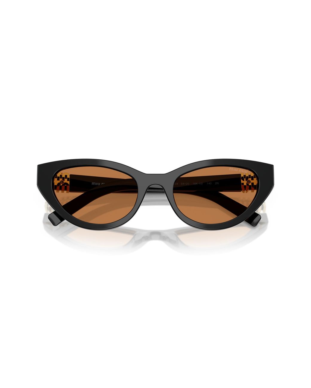 Miu Miu Black Mu A04S 16K10I Sunglasses Acetate Butterfly Normal