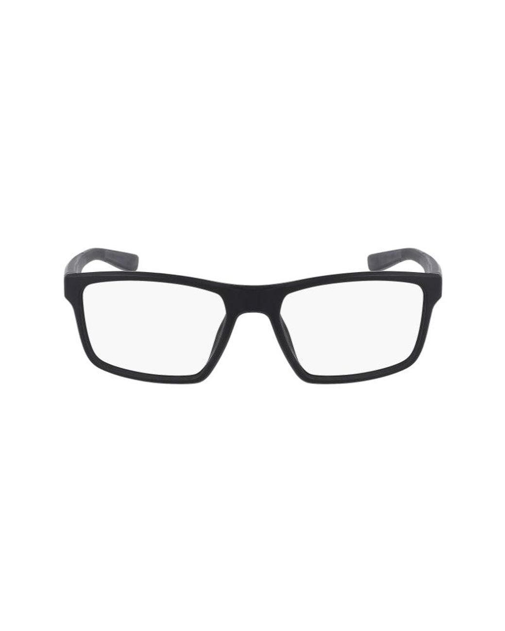 Nike Black 7015 001 Optical Frames Bio-Inject Squared Normal Normal for men