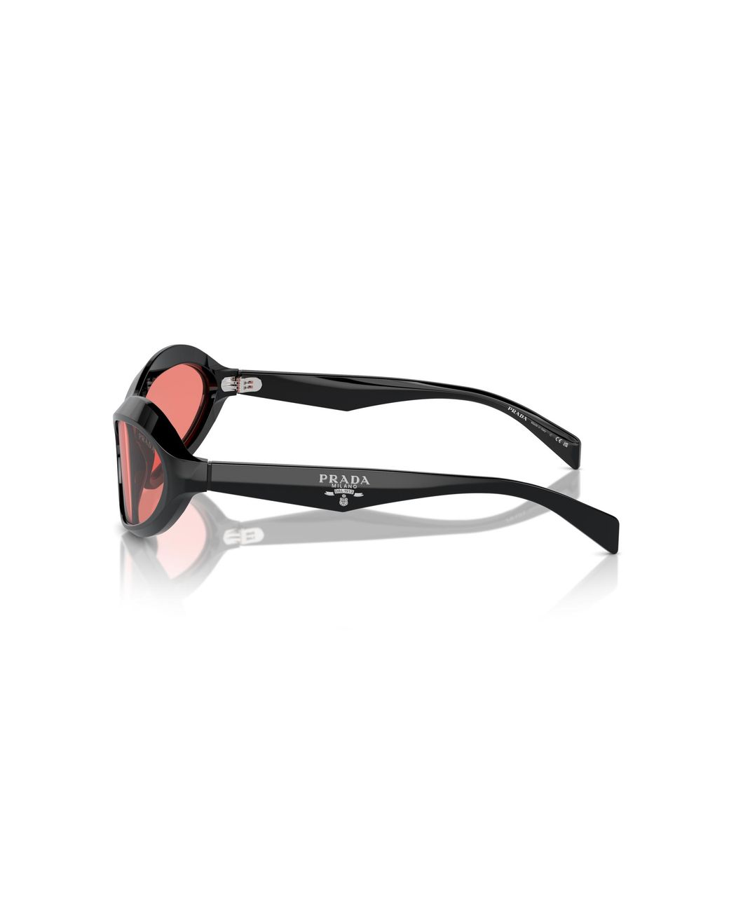 Prada Black Pr A20S 16K20B Sunglasses Acetate Geometric Normal