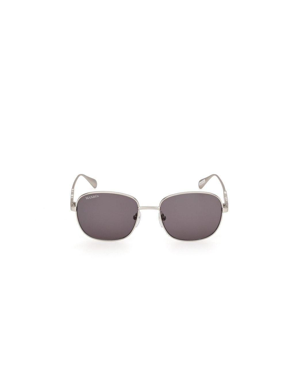 MAX&Co. Black Mo0169 17A Sunglasses Metal Smoke Squared Normal