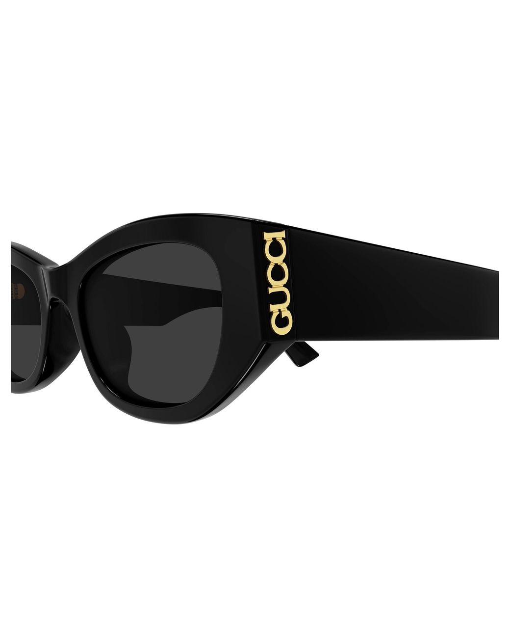 Gucci Black Gg2044Sa 001 Sunglasses Acetate Cat Eye