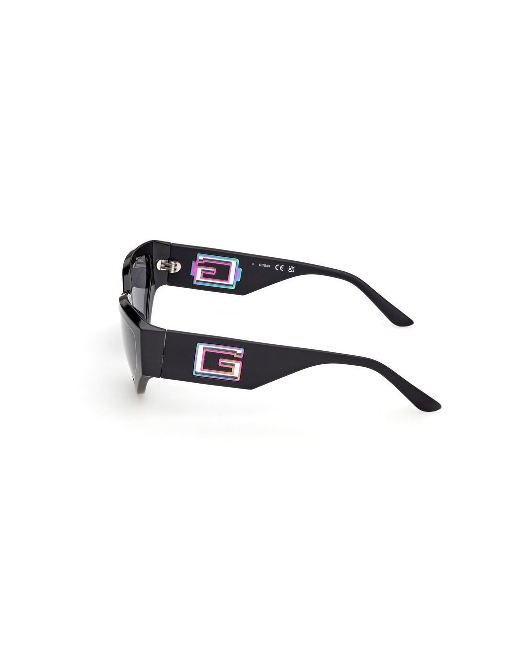 Guess Black Gu00292 01A Sunglasses Injected Smoke Cat Eye Normal