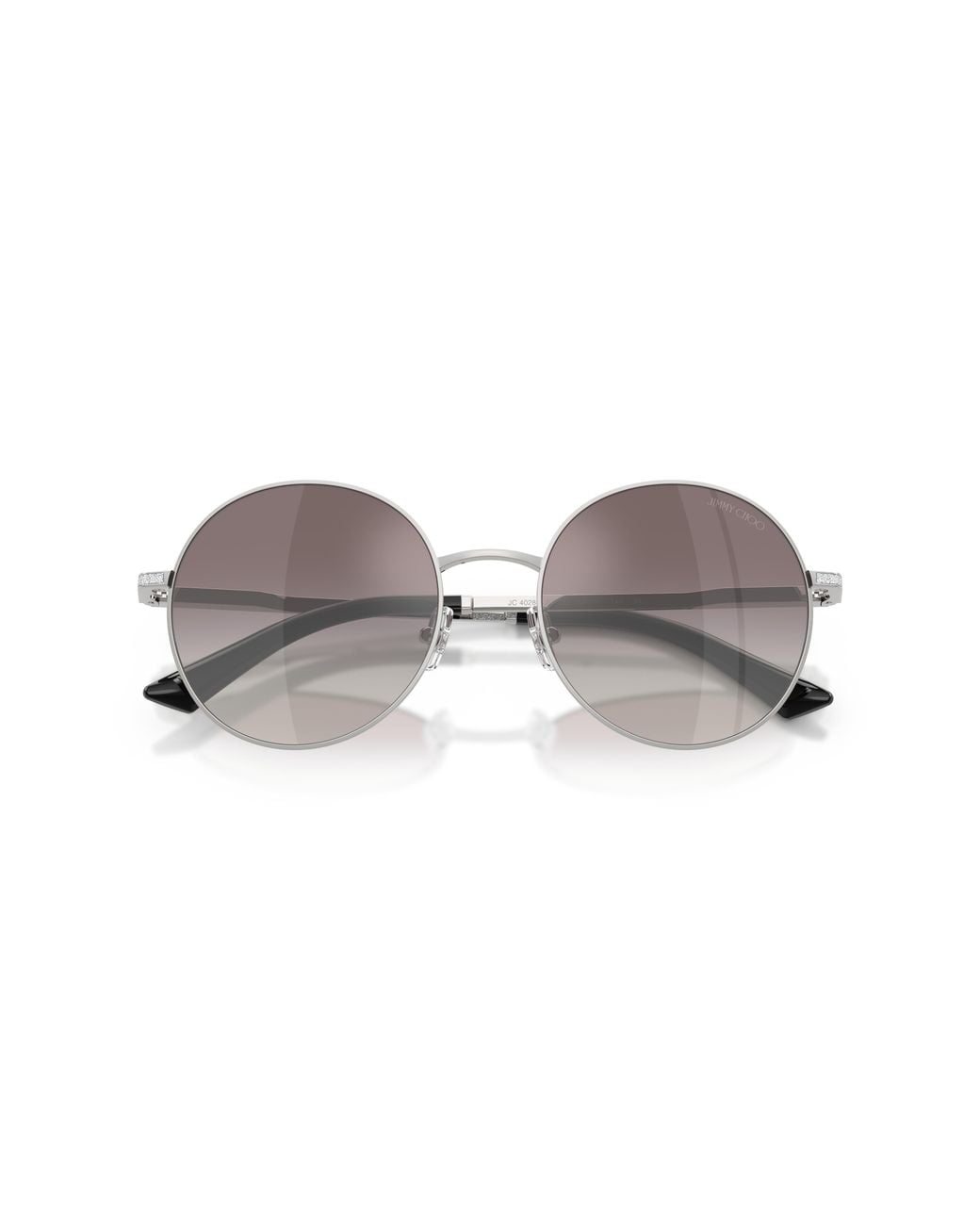 Jimmy Choo Black Jc4028J 30026I Sunglasses Metal Round Mirror Nuanced