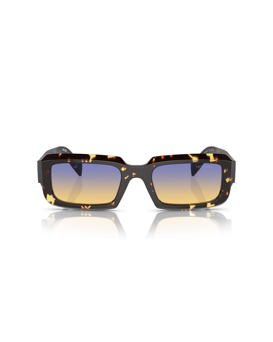 Prada Black Pr 27Zs 16O50E Sunglasses Acetate Geometric Normal Shaded for men
