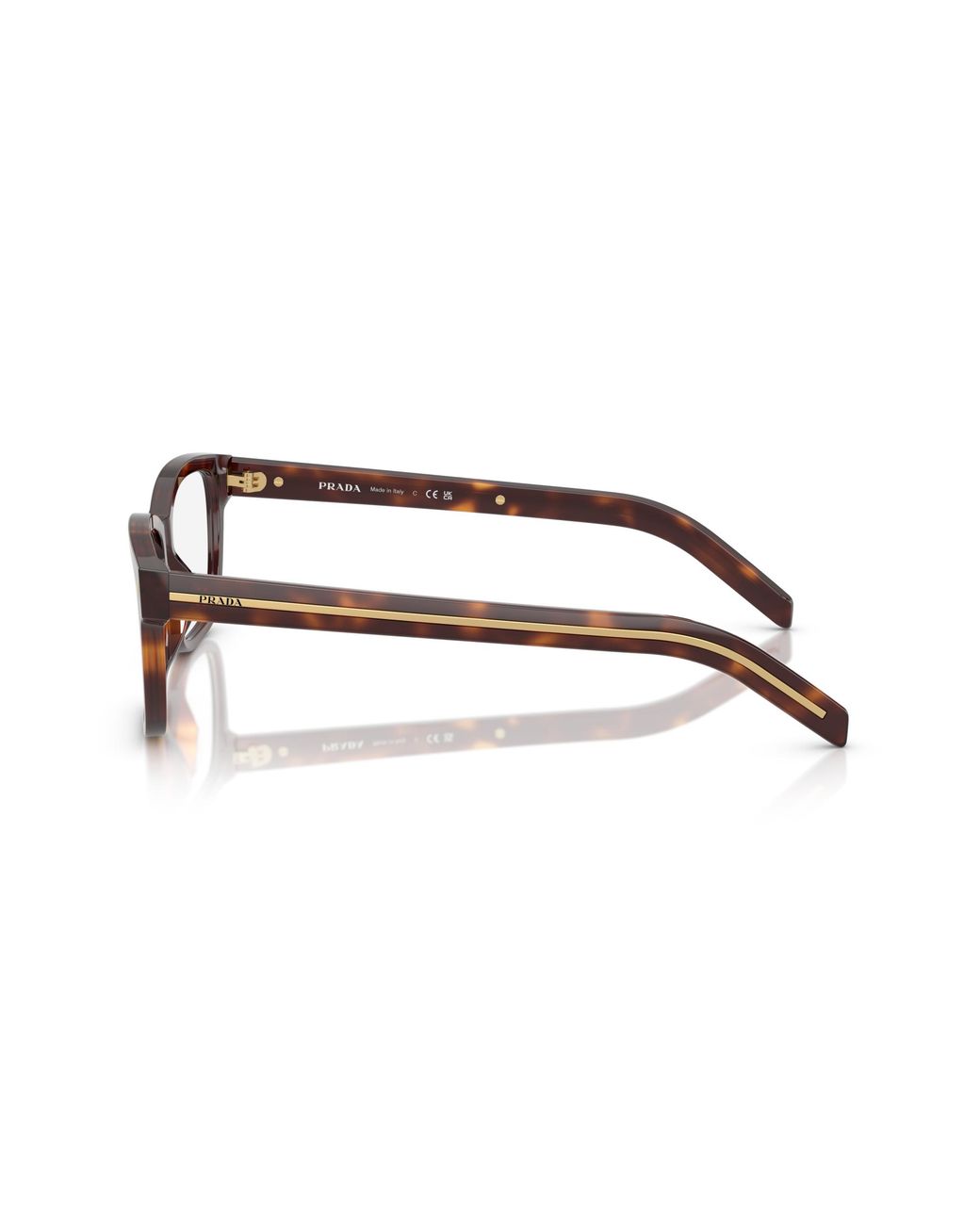 Prada Black Pr B10V 15W1O1 Optical Frames Acetate Squared Normal for men