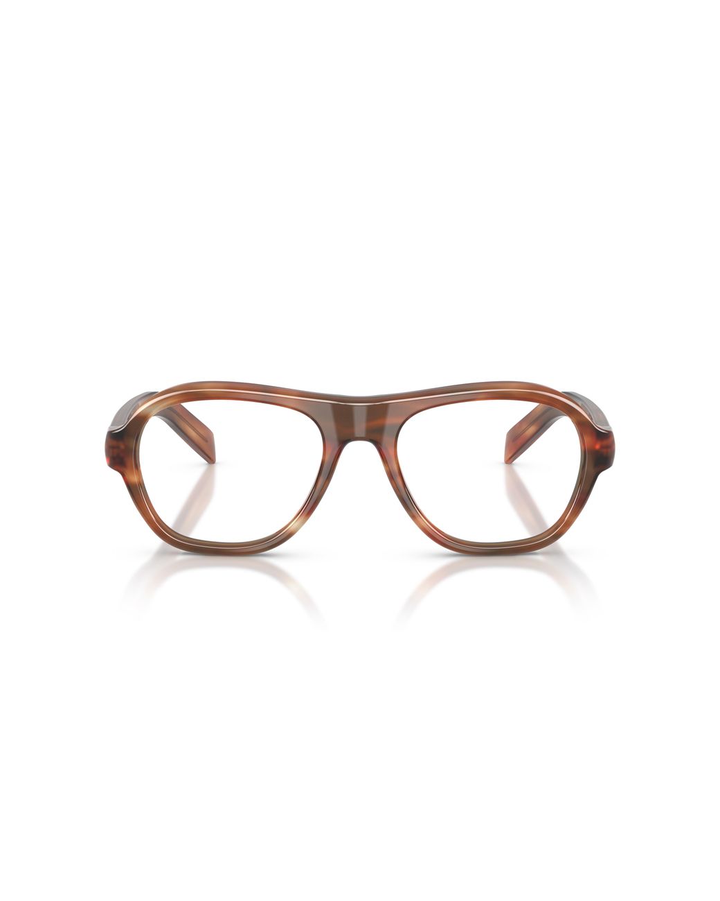 Prada Black Pr C12V 24G1O1 Optical Frames Acetate Transparent Pillow Normal
