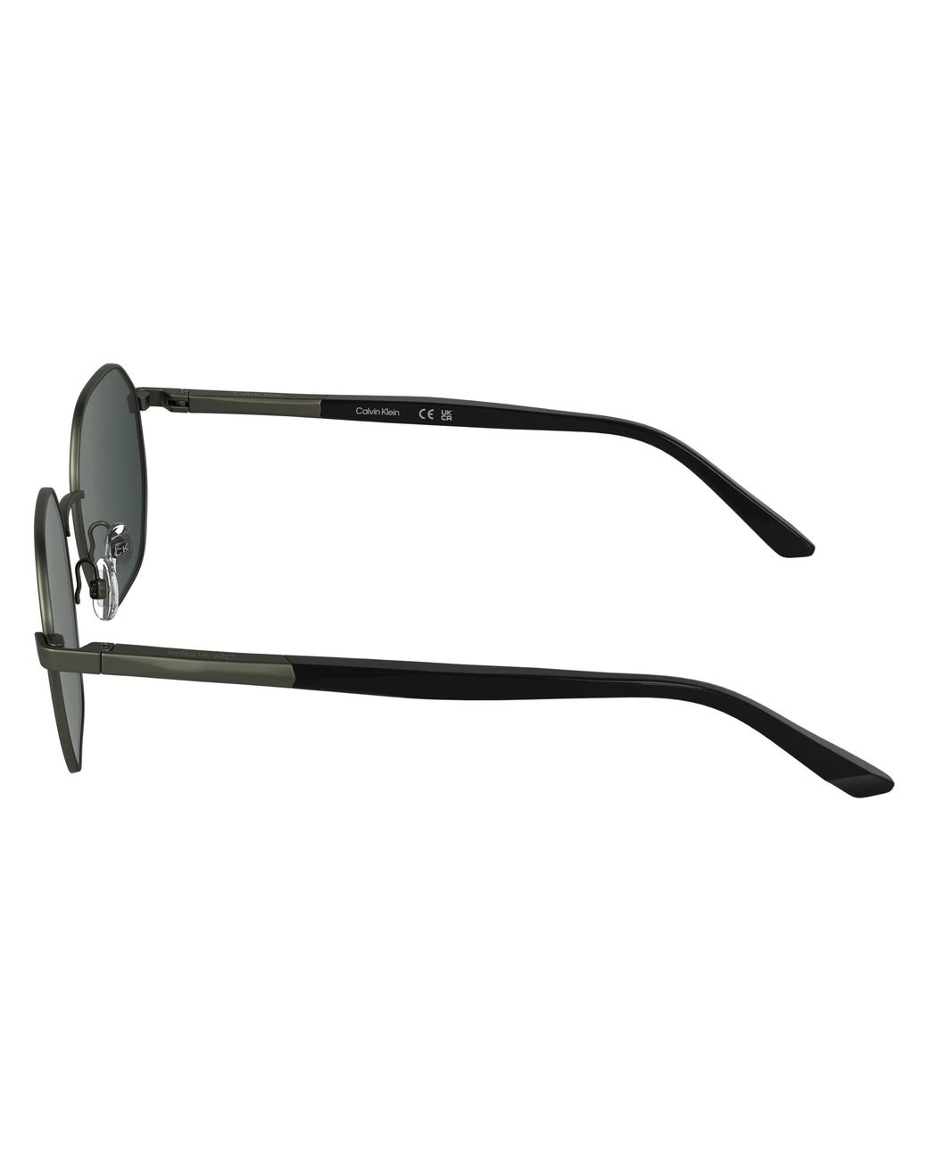 Calvin Klein Black Ck25110S 072 Sunglasses Metal Squared Normal