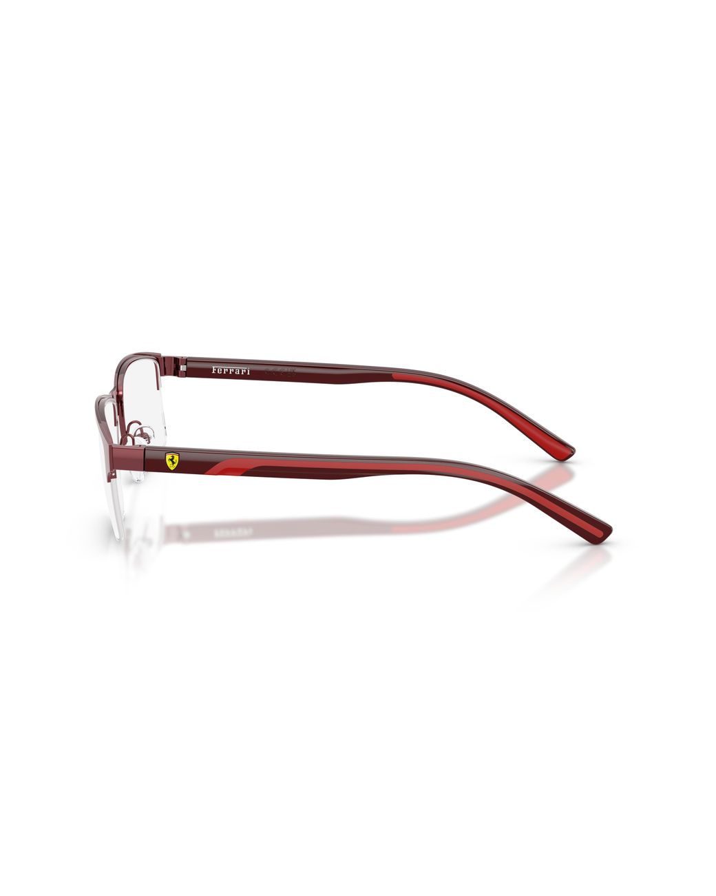FERRARI SCUDERIA Black Fz7015 132 Optical Frames Metal Pillow Normal for men