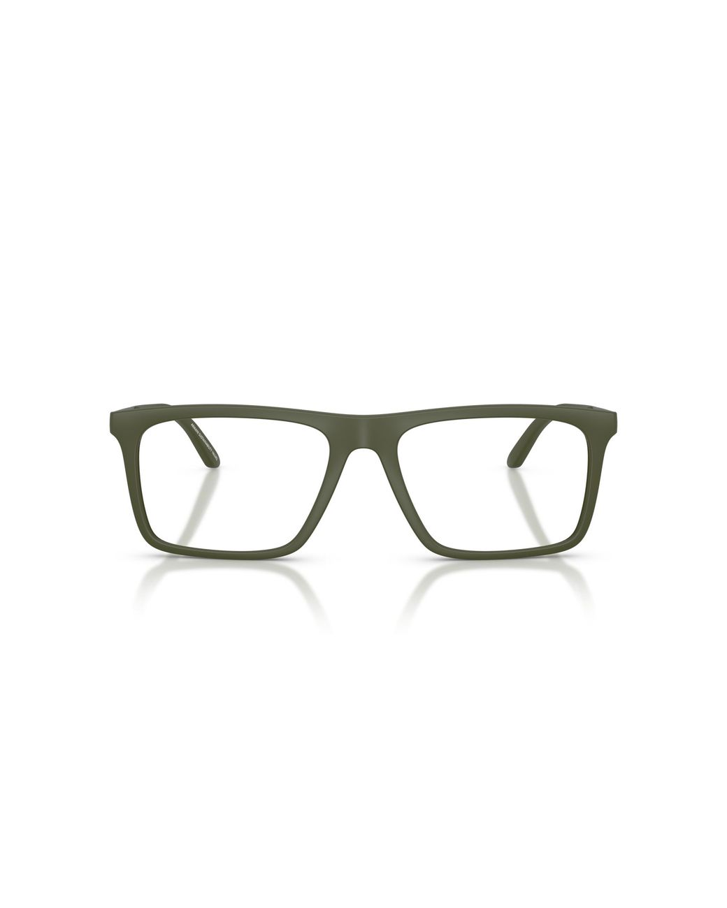Emporio Armani Black Ea3221 5001 Optical Frames Injected Transparent Squared Normal for men