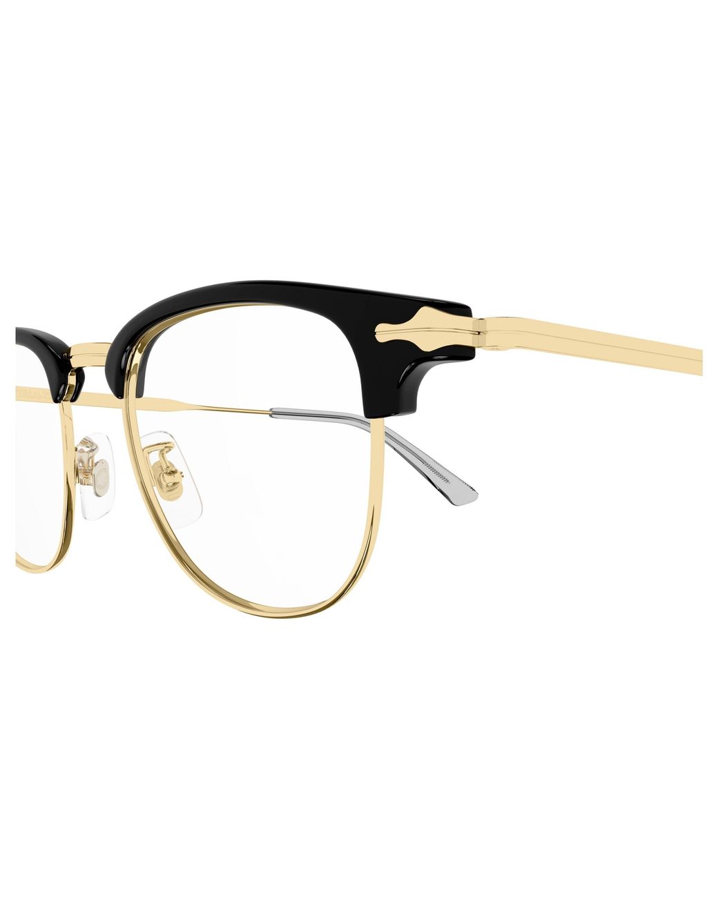 Montblanc Black Mb0364O 001 Optical Frames Metal Transparent Squared for men