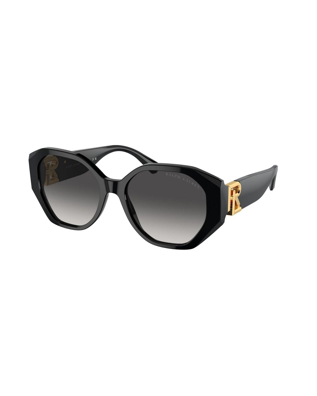 Ralph Lauren Black Rl8220 The Juliette 50018G Sunglasses Acetate Butterfly Normal Shaded