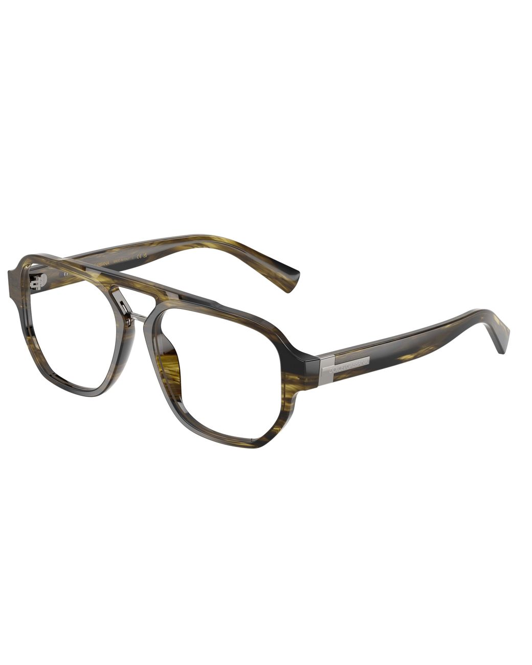 Dolce & Gabbana Black Dg3447 3066 Optical Frames Acetate Transparent Pilot Normal for men