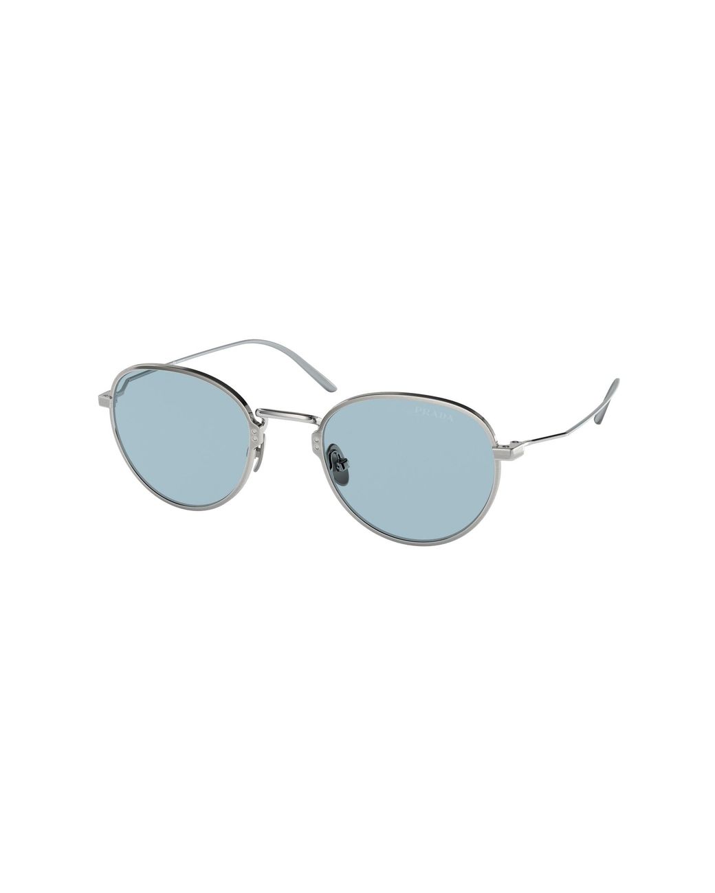 Prada Black Pr 53Ws 05Q05I Sunglasses Titanium Pantos Normal for men