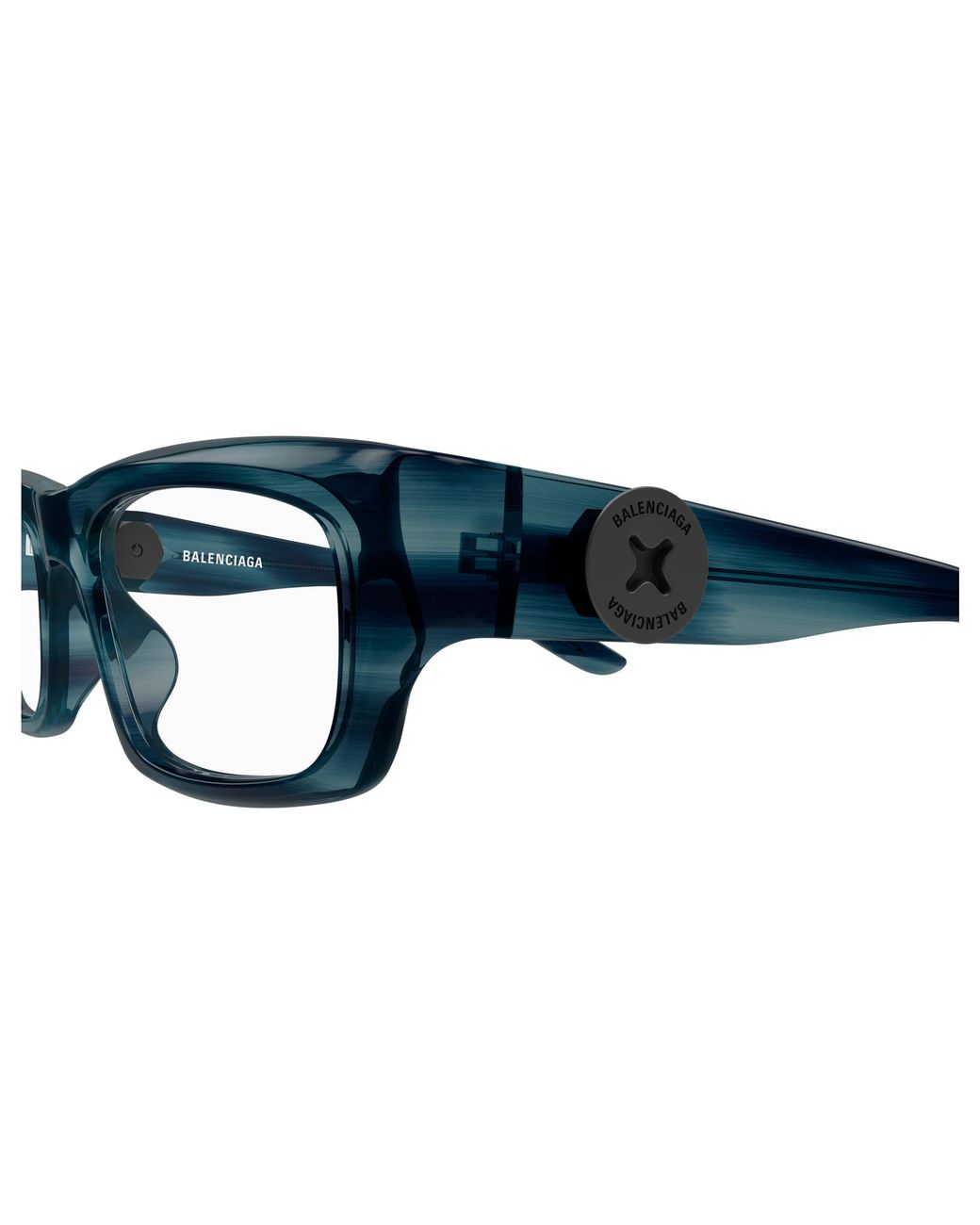 Balenciaga Black Bb0411O 003 Optical Frames Acetate Transparent Squared