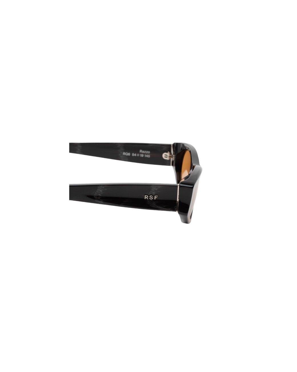 Retrosuperfuture Black Rq6 Razzo Fiammato Sunglasses Acetate Geometric Normal
