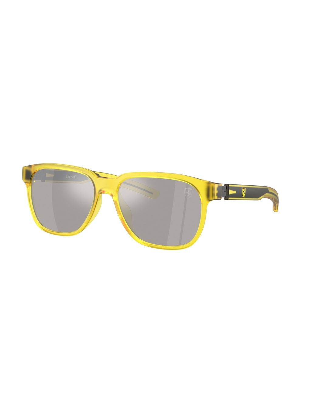 FERRARI SCUDERIA Black Fz6033D 507/6G Sunglasses Injected Squared Normal Mirrored for men