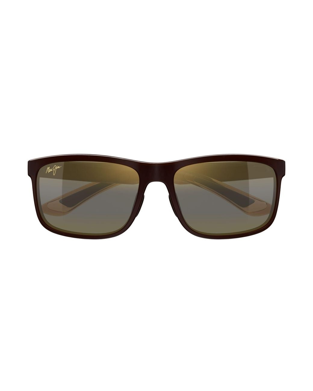 Maui Jim Black Mj0449S 004 Occhiali Da Sole Iniettato Bronzo Squadrata