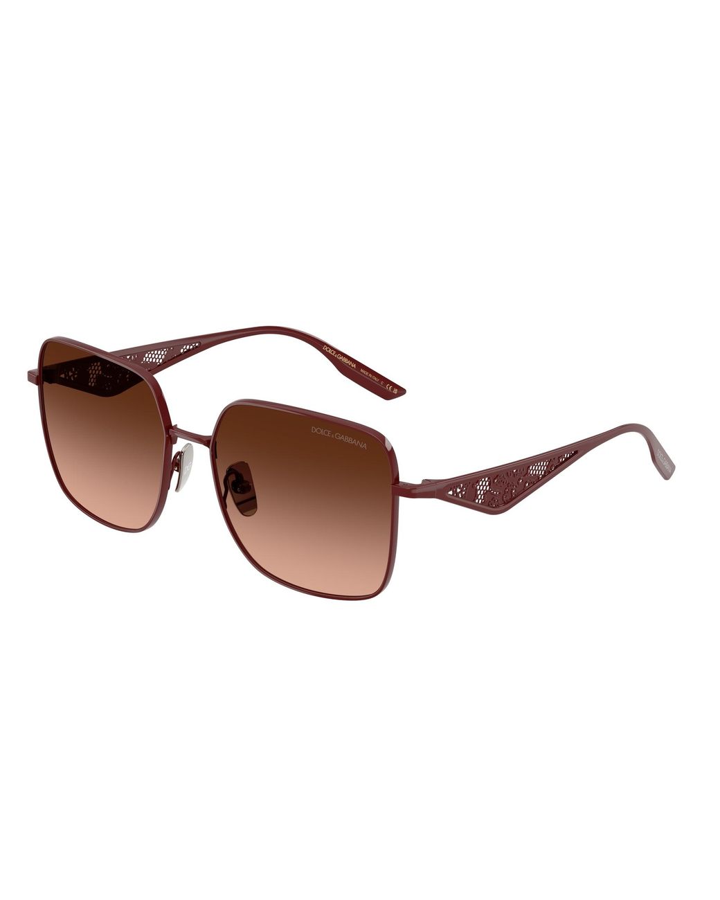 Dolce & Gabbana Black Dg2310 13195M Sunglasses Metal Squared Normal Shaded