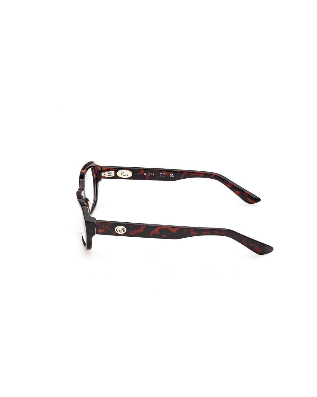 Guess Black Gu50380 52 Optical Frames Acetate Geometric Normal