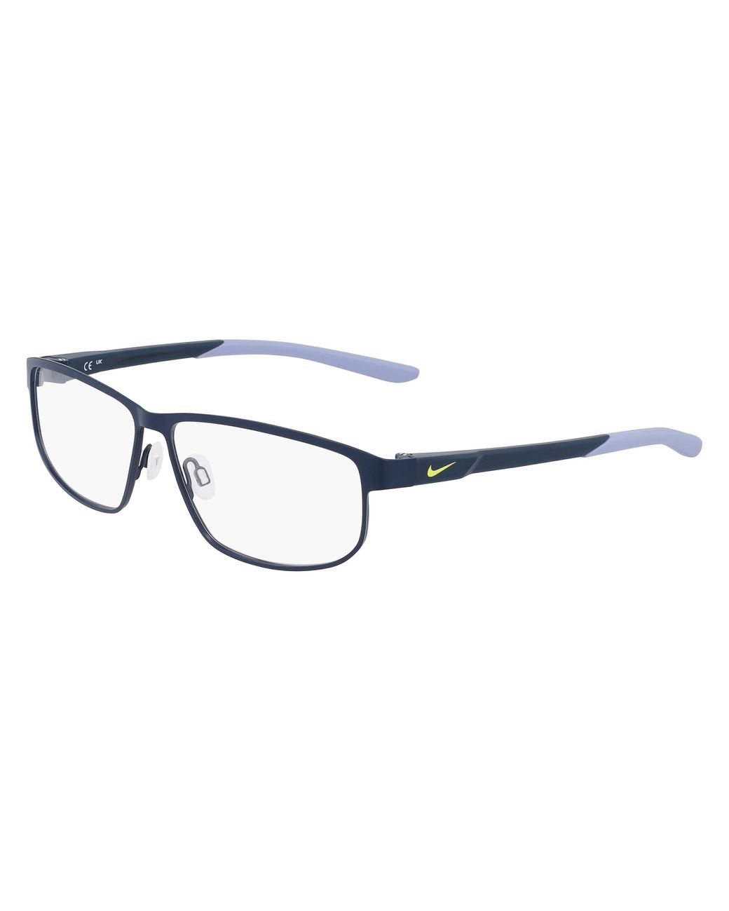 Nike Black 8157 412 Optical Frames Metal Squared Normal for men