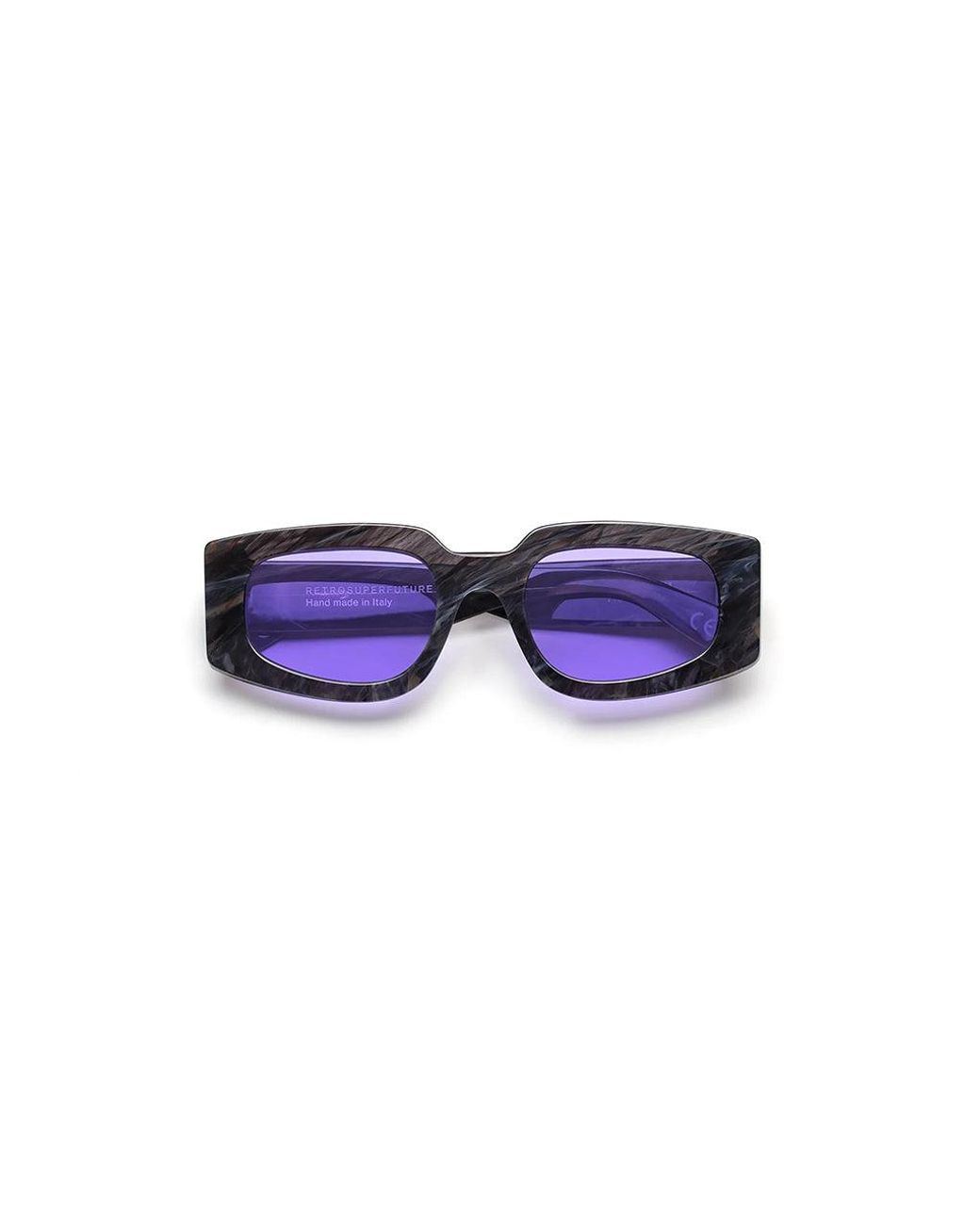 Retrosuperfuture Black 77Q Tetra Fantome Sunglasses Acetate Round Normal