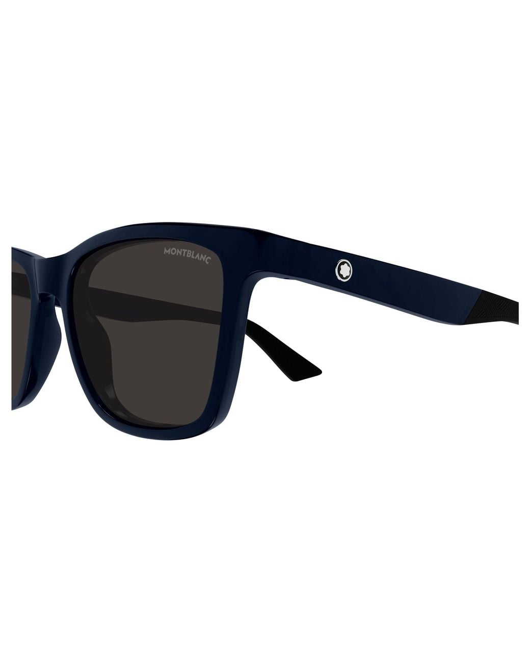 Montblanc Black Mb0399S 004 Sunglasses Injected Squared for men