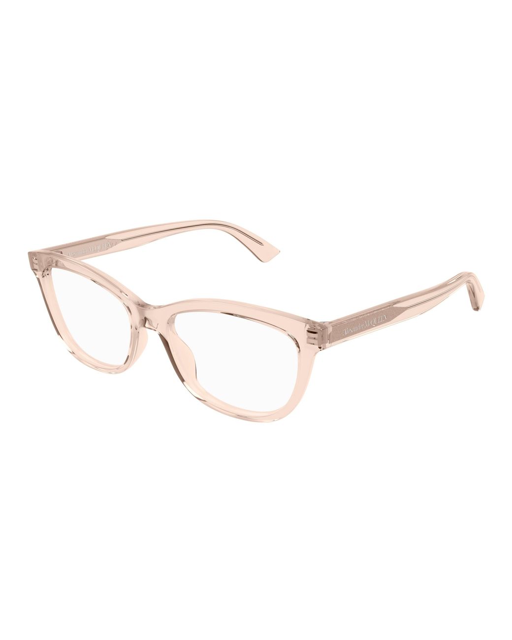 McQueen Black Am0461O 003 Optical Frames Acetate Transparent Cat Eye