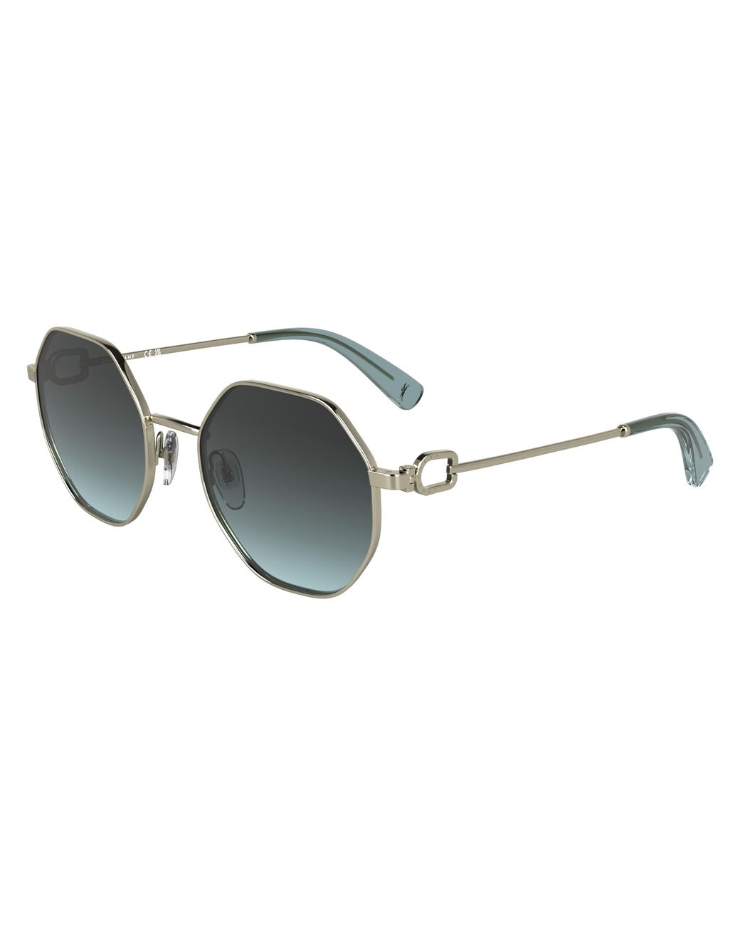 Longchamp Black Lo179S 729 Sunglasses Metal Round Normal Shaded