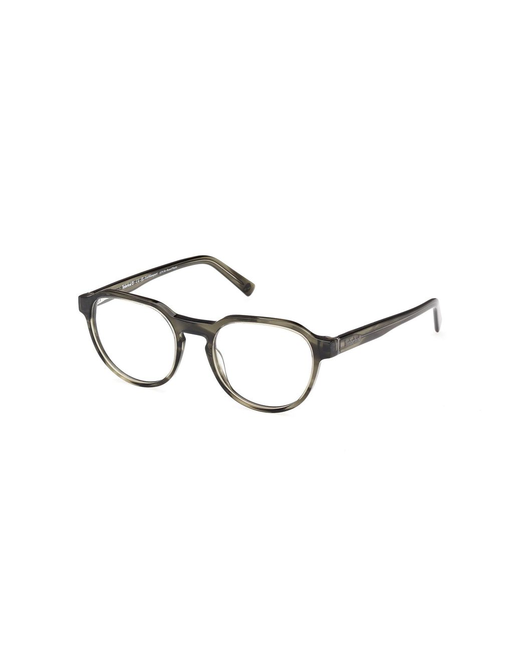 Timberland Black Tb50032 096 Optical Frames Acetate Round Normal for men